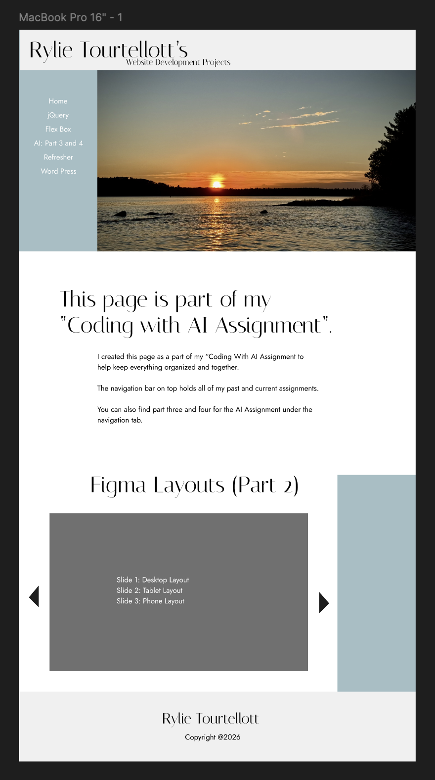 Desktop Figma layout